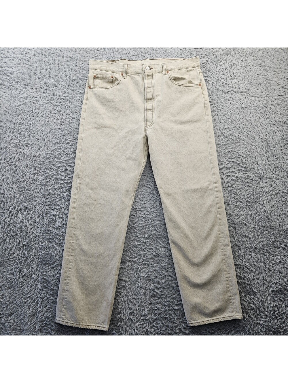 Vintage 1993 Levi's 501 38x30 (Fits 34-35x30) Faded Tan Button Fly Made in USA